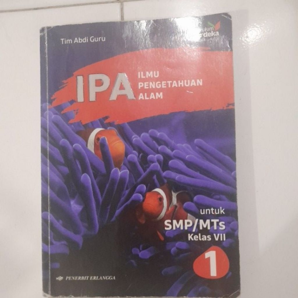 buku kelas 7 IPA kurikulum merdeka penerbit erlangga