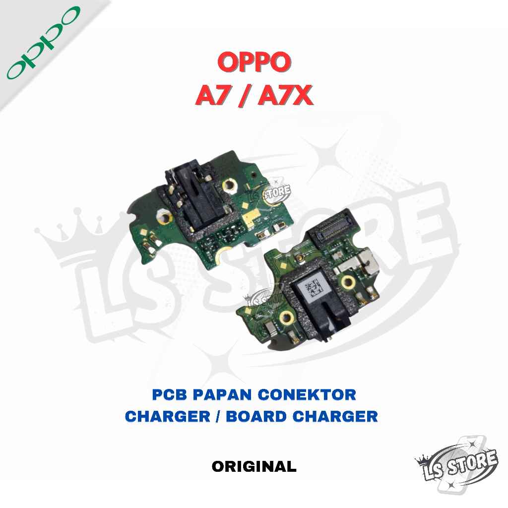 UI Board Konektor Cas Oppo A7 / A7X Connector Charger, Papan Cas ORIGINAL