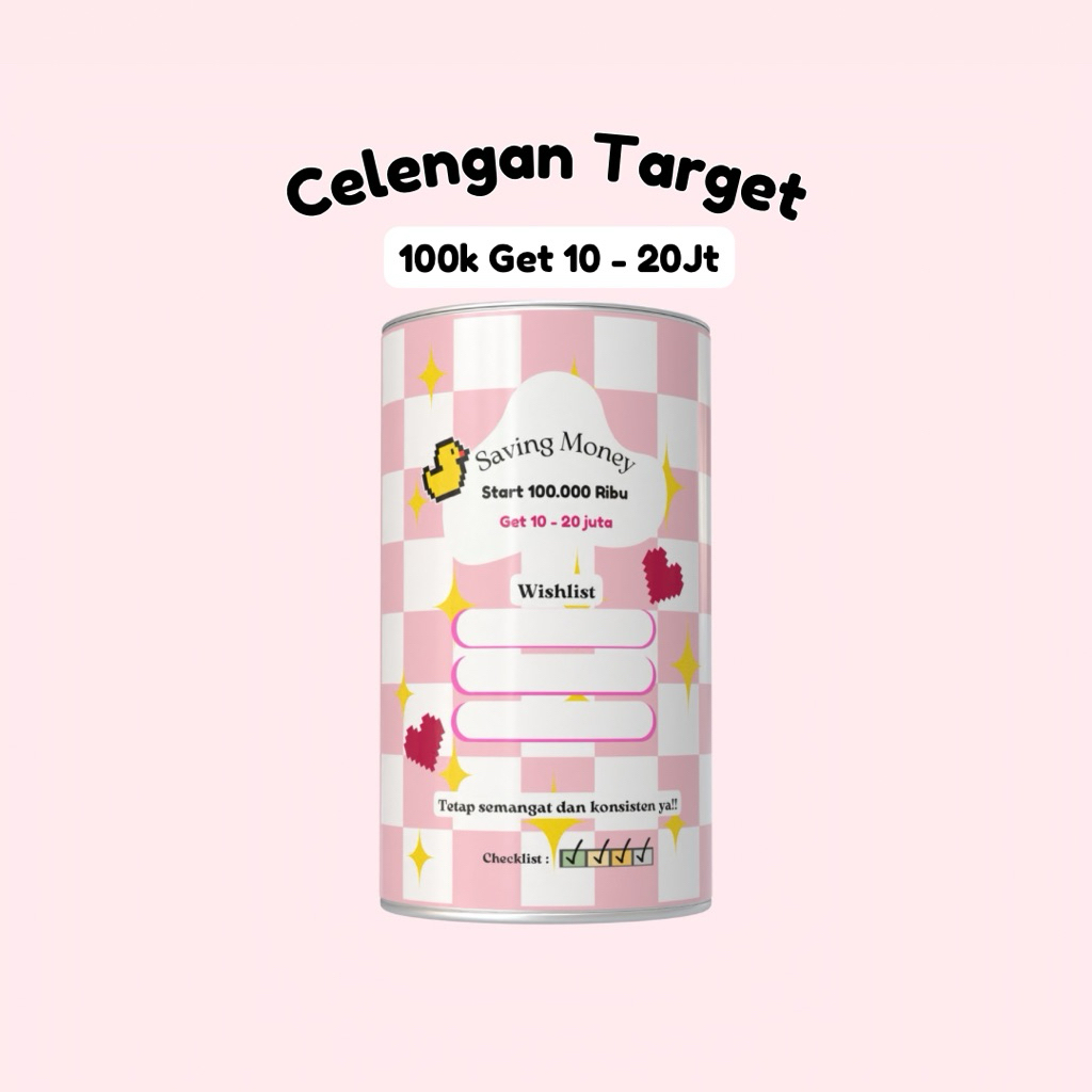 CELENGAN TARGET | CELENGAN AESTHETIC | CELENGAN LUCU | PINK 100k