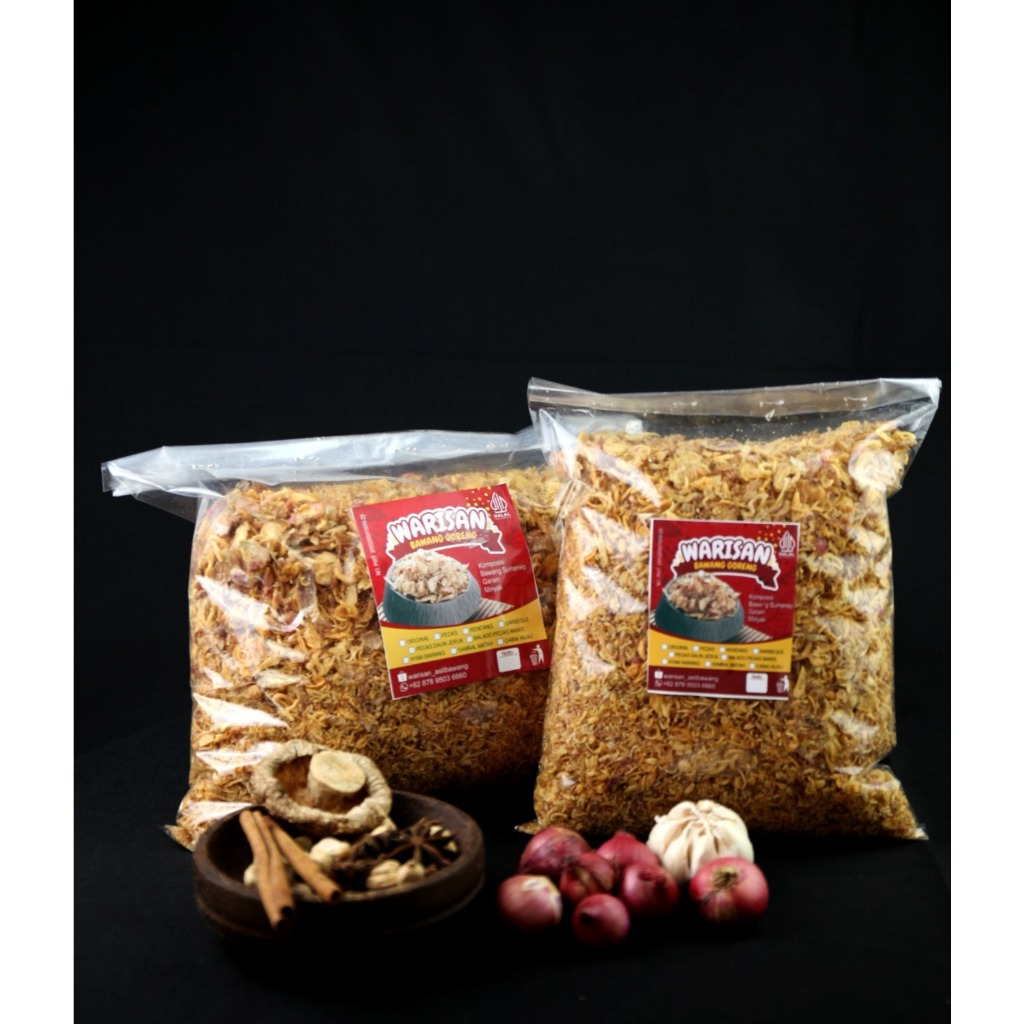 

Bawang goreng tepung premium 1 kg asli sumenep / bawang goreng pakai Terigu 10% Keriuk
