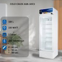 <KSE> Aqua Showcase 1 Pintu [338 Liter] AQB 341CS/ LEMARI PENDINGIN