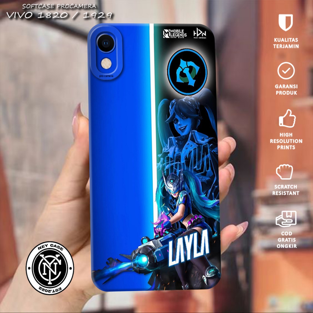 Case Compatible For VIVO Y91C Y1S 1820 1929 Fashion Case Softcase Macaron Protect Camera - Case terb