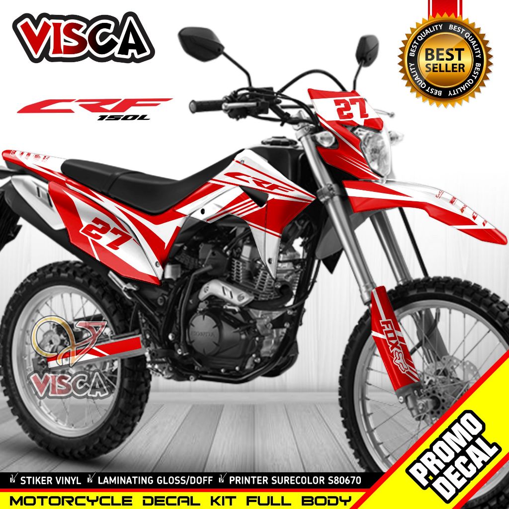 Decal CRF 150 L Full Body Decal CRF 150L Terbaru Full Body Keren Stiker CRF 150 Full Body Terbaru De