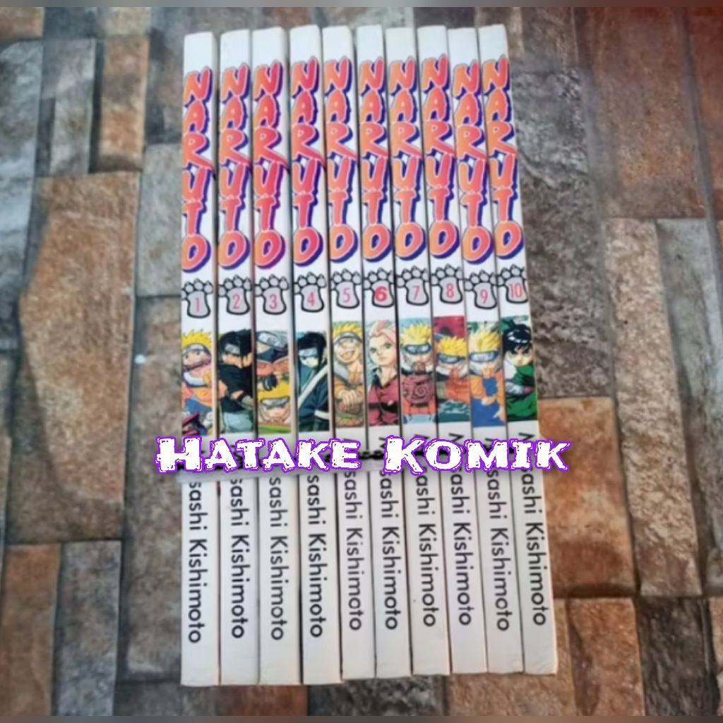 Komik Naruto 1-10 (Paket isi 10 Komik)