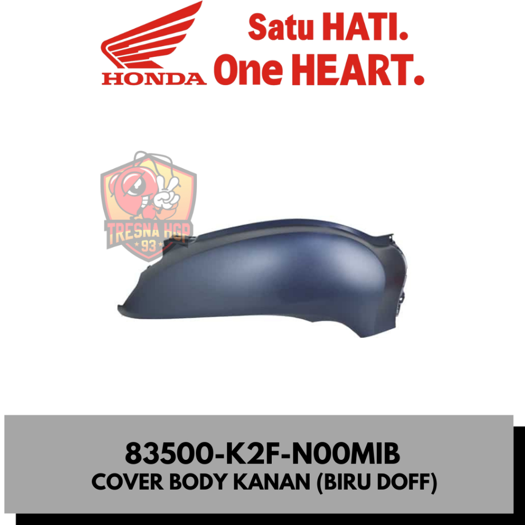 83500-K2F-N00MIB COVER BODY KANAN (BIRU DOFF) SCOOPY ESP K2F ORIGINAL | COVER R BODY 83500K2FN00MIB