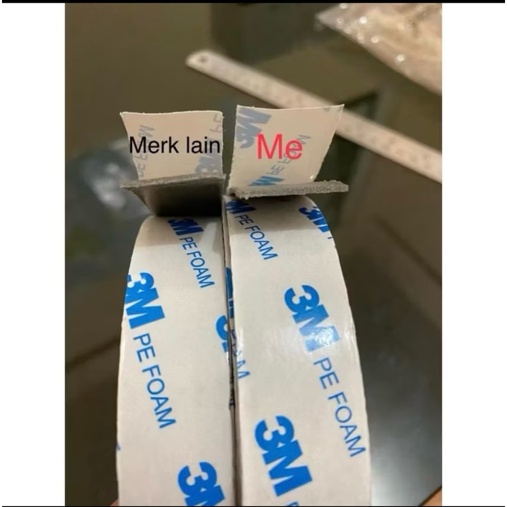 Lem Bolak Balik Double Tape Super Kuat Perekat Dua Sisi 3M Mobil Motor Busa Foam Putih 2cm x 4M