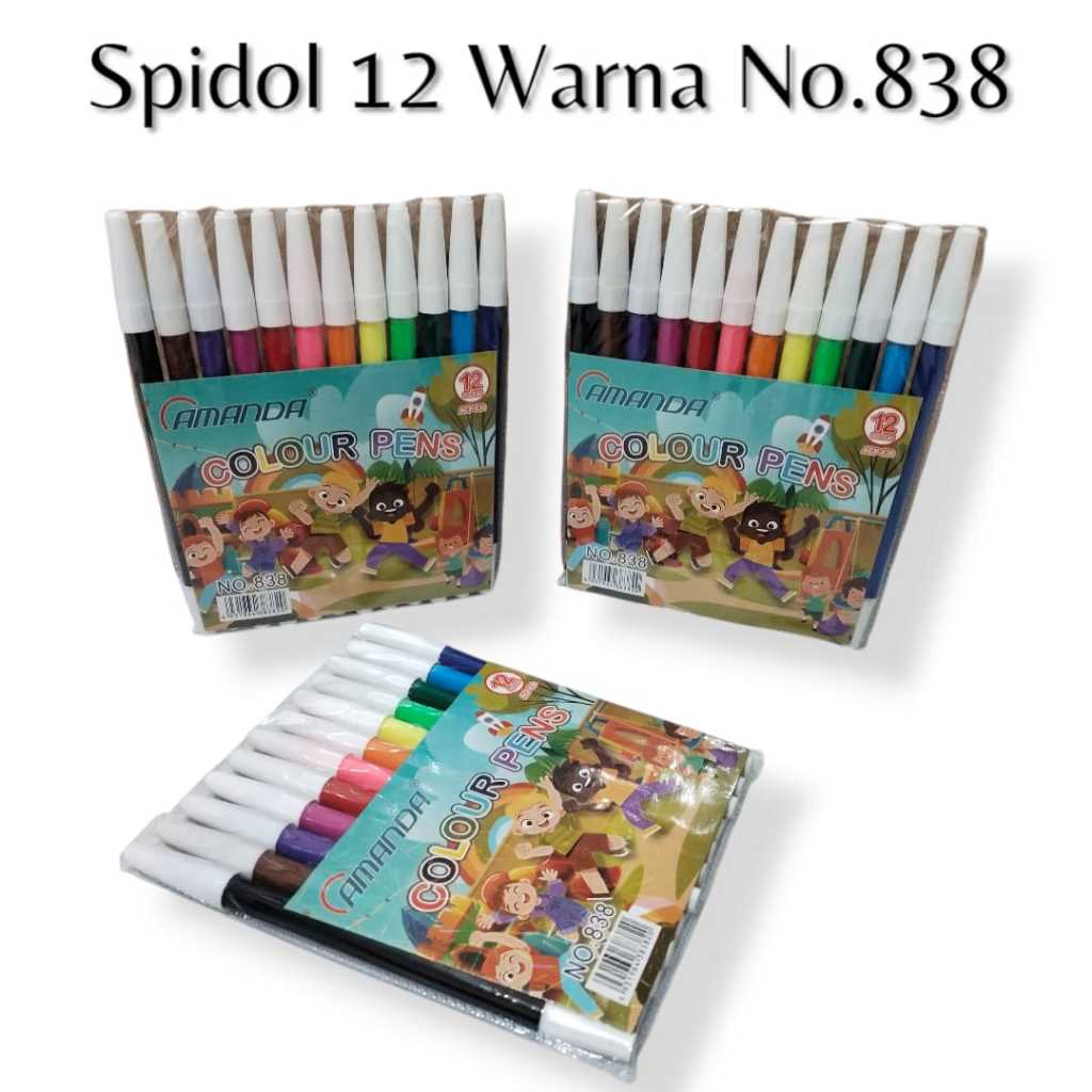 

AS888 - Spidol Warna 838 Set 12 Warna Termurah