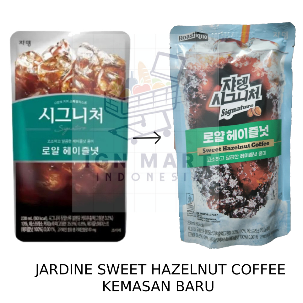 

JARDIN SIGNATURE ROYAL HAZELNUT 230 ML | INSTANT KOREAN COFFEE DRINK POUCH