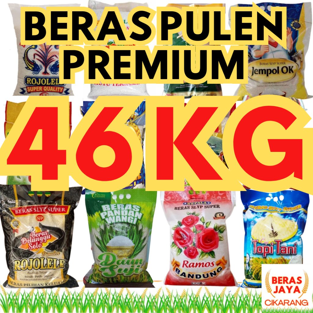 

(BISA COD) PROMOO MURAH BERKUALITAS BERAS PREMIUM SUPER PULEN 46 KG BISA COD BERAS JAYA CIKARANG