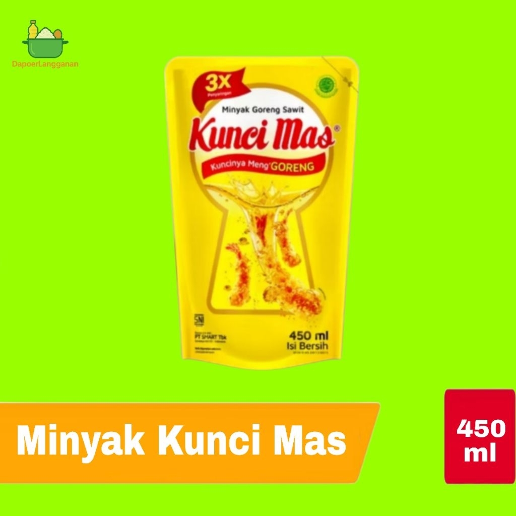 

Minyak Goreng Kunci Mas 450ml – Minyak Jernih & Ekonomis untuk Masak Harian