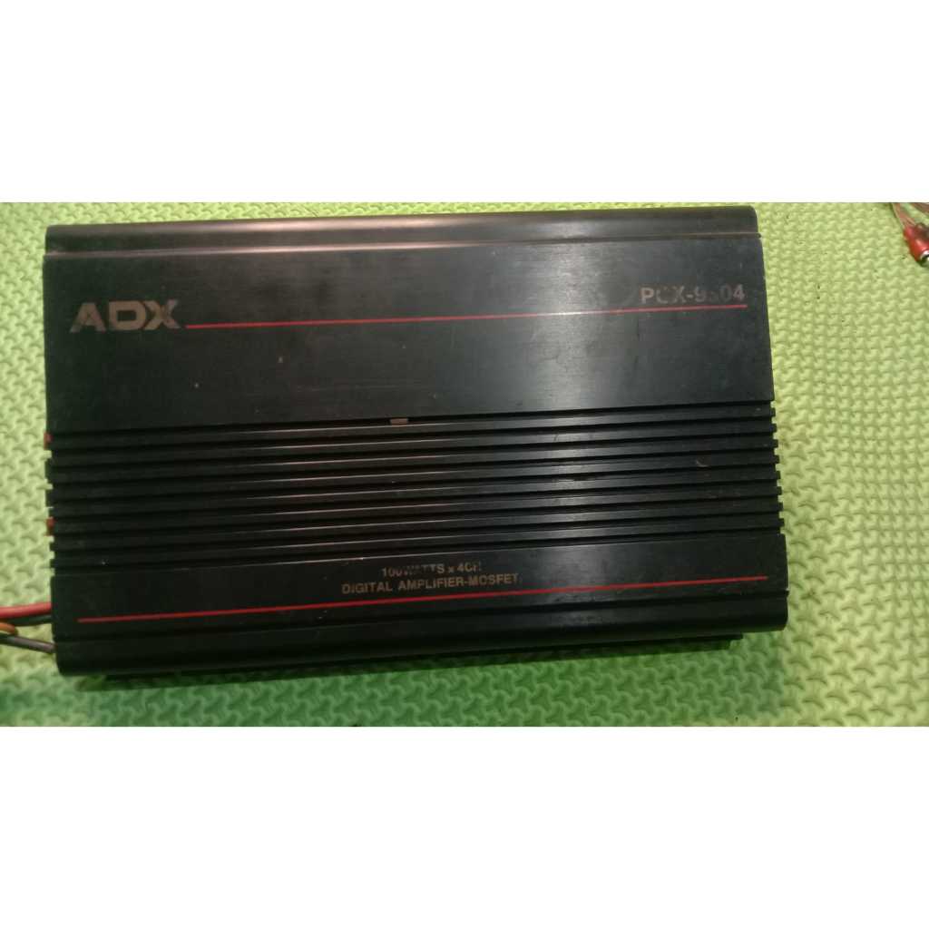 Power 4 Channel Mobil | ADX POX-9504 | Amplifier Mobil Speaker | Kondisi Bekas Normal.