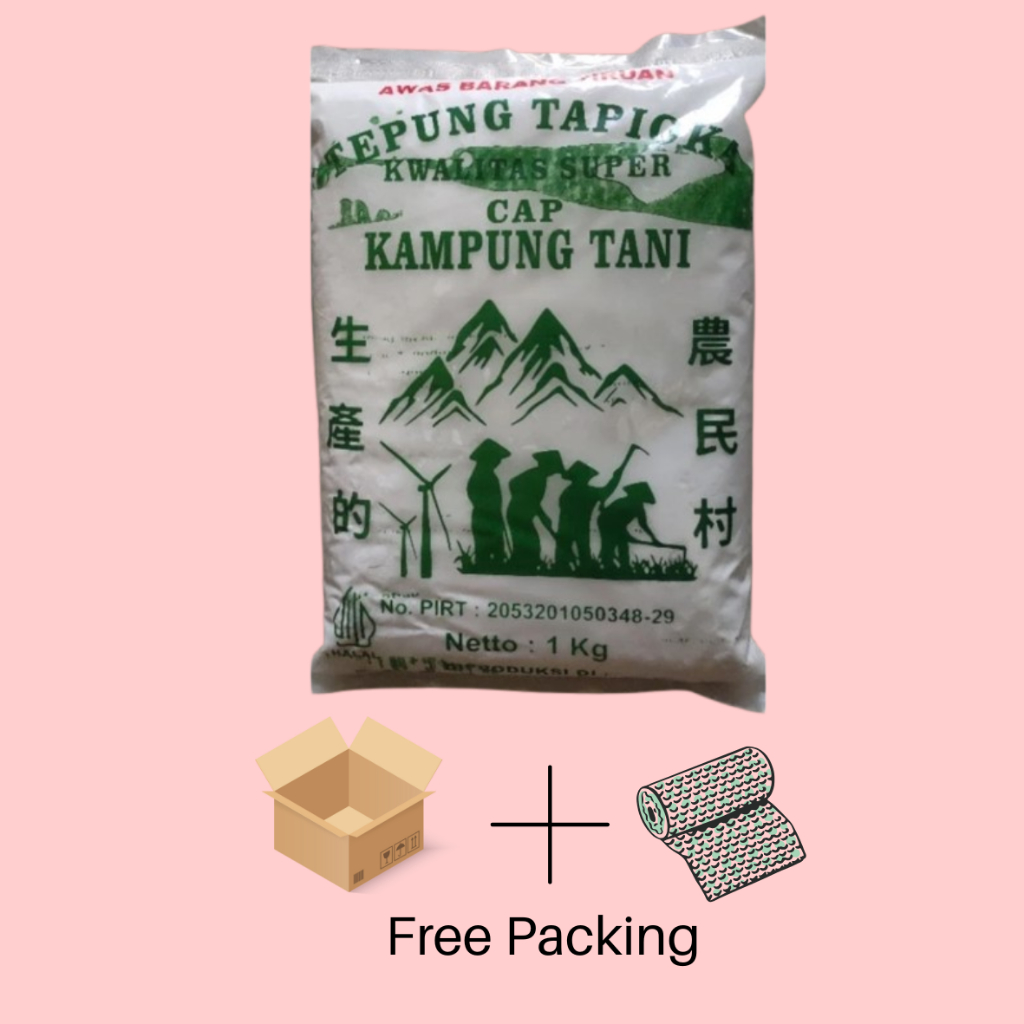 

Tepung Tapioka Cap kampung Tani kemasan 1 Kg