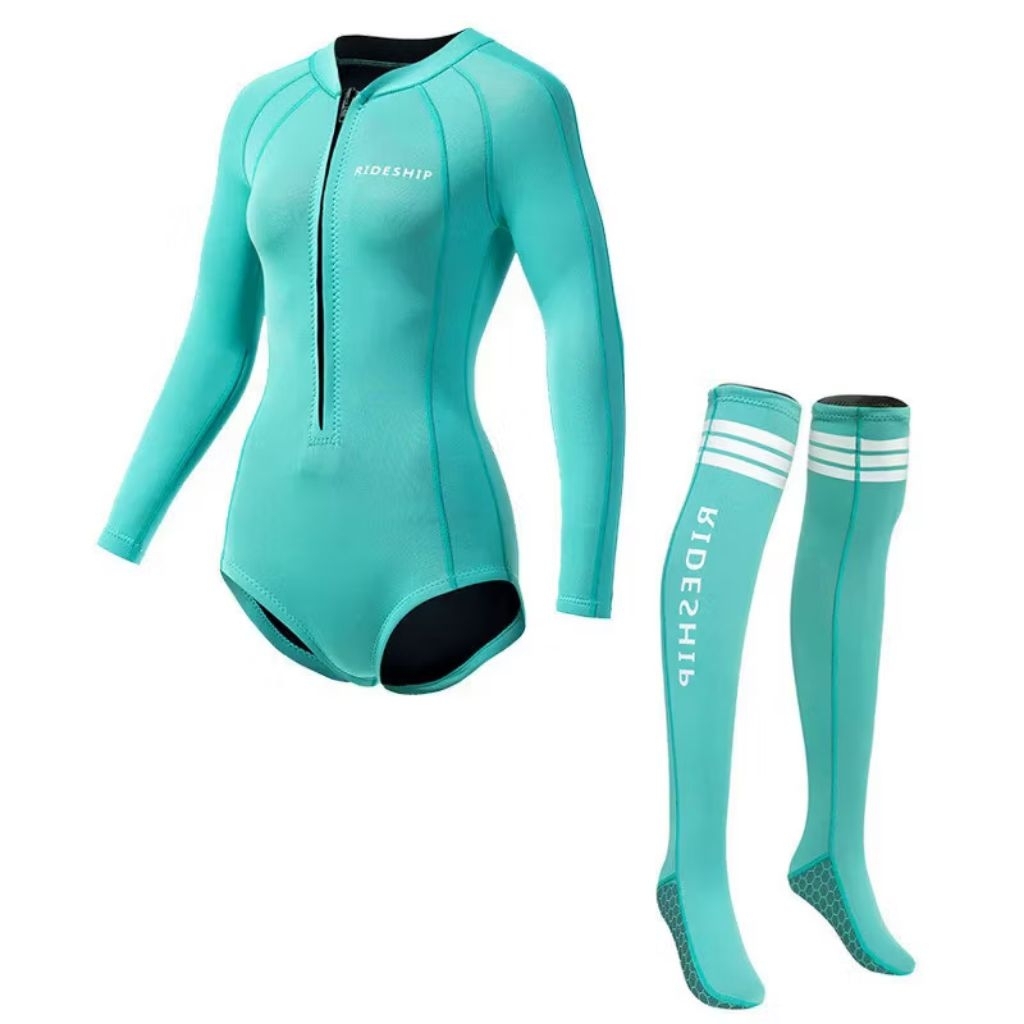 Wetsuit Wanita 2mm  Neoprene Readystock Scuba | Baju Selam | Baju Berenang Wanita | Swimsuit wanita