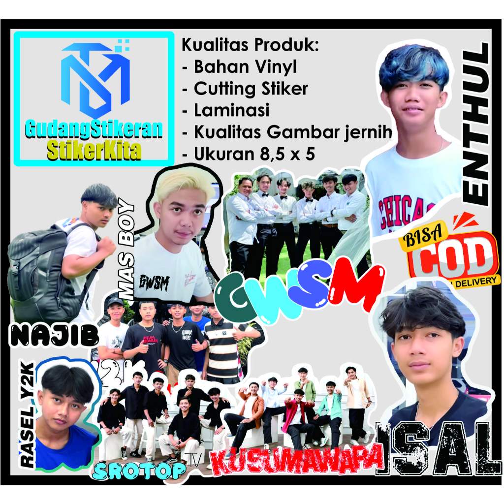 

Stiker Vinyl Premium edisi RANDOM (1 paket isi 3 stiker)