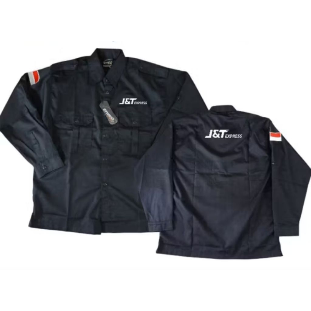 Kemeja jnt exspres panjang seragam jnt