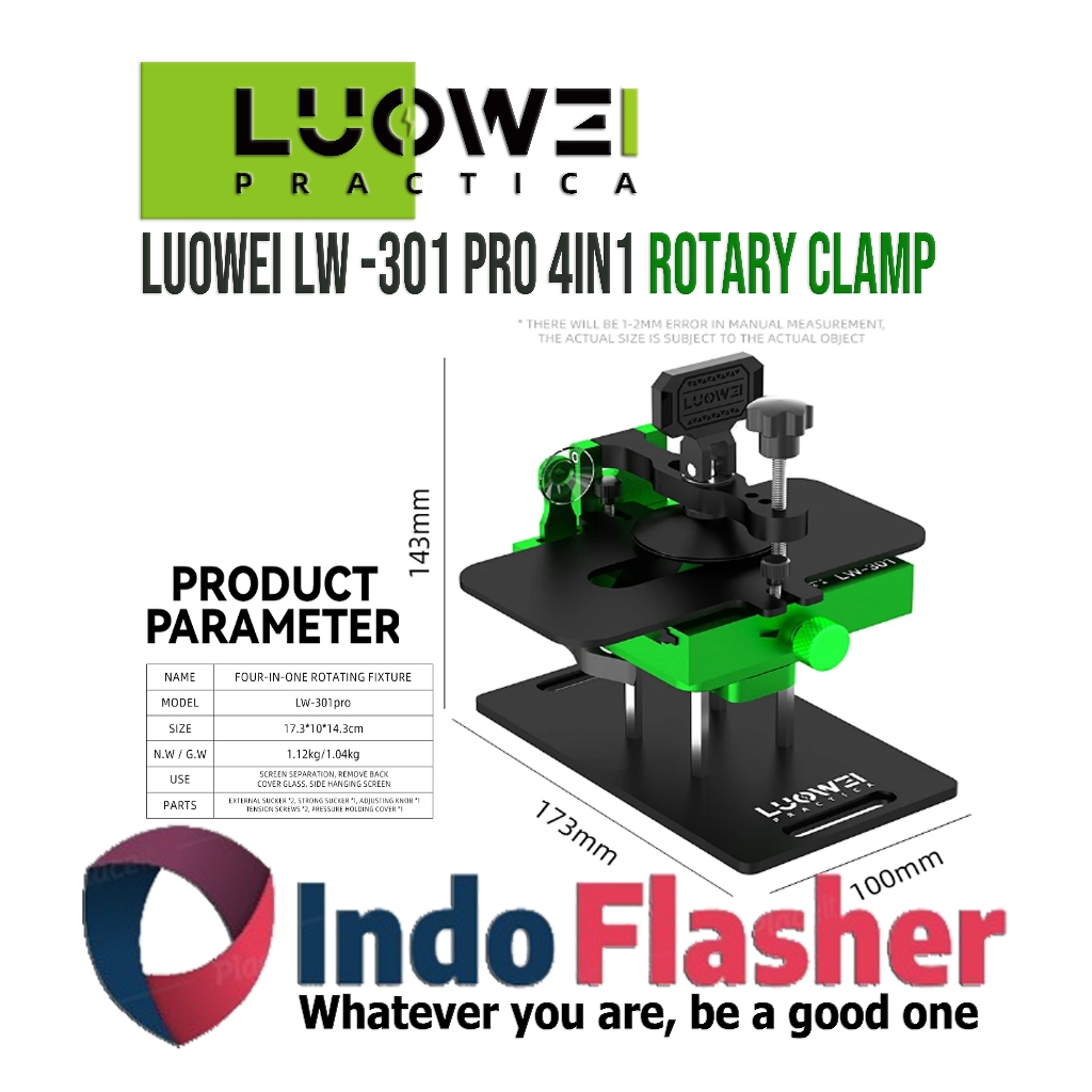 Luowei LW-301 Pro 4in1 Rotary Clamp - Ragum Pembuka LCD - Luowei LW301Pro LW301 Pro