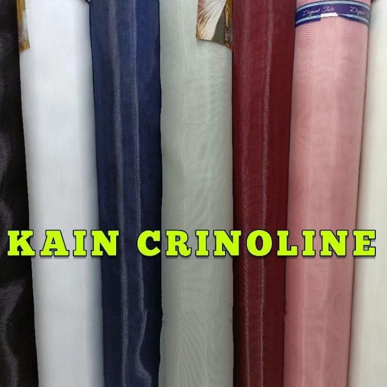 KODE H93U Kain Crinoline  Krinoline  Tille Kaku Crinoline Segnet Yure  Pengembang Baju Pengantin