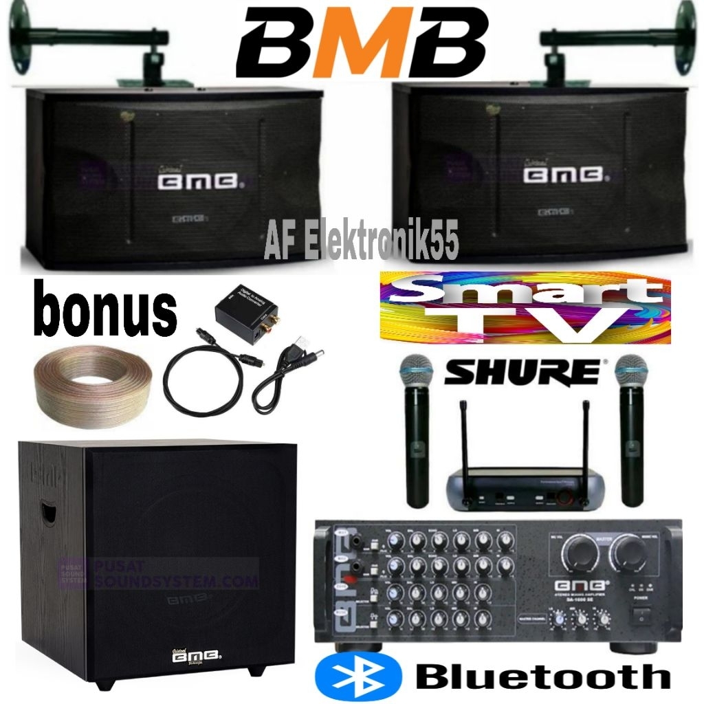 Paket Karaoke Full BMB Speaker 8 Inch + Subwofer 12 Inch Original