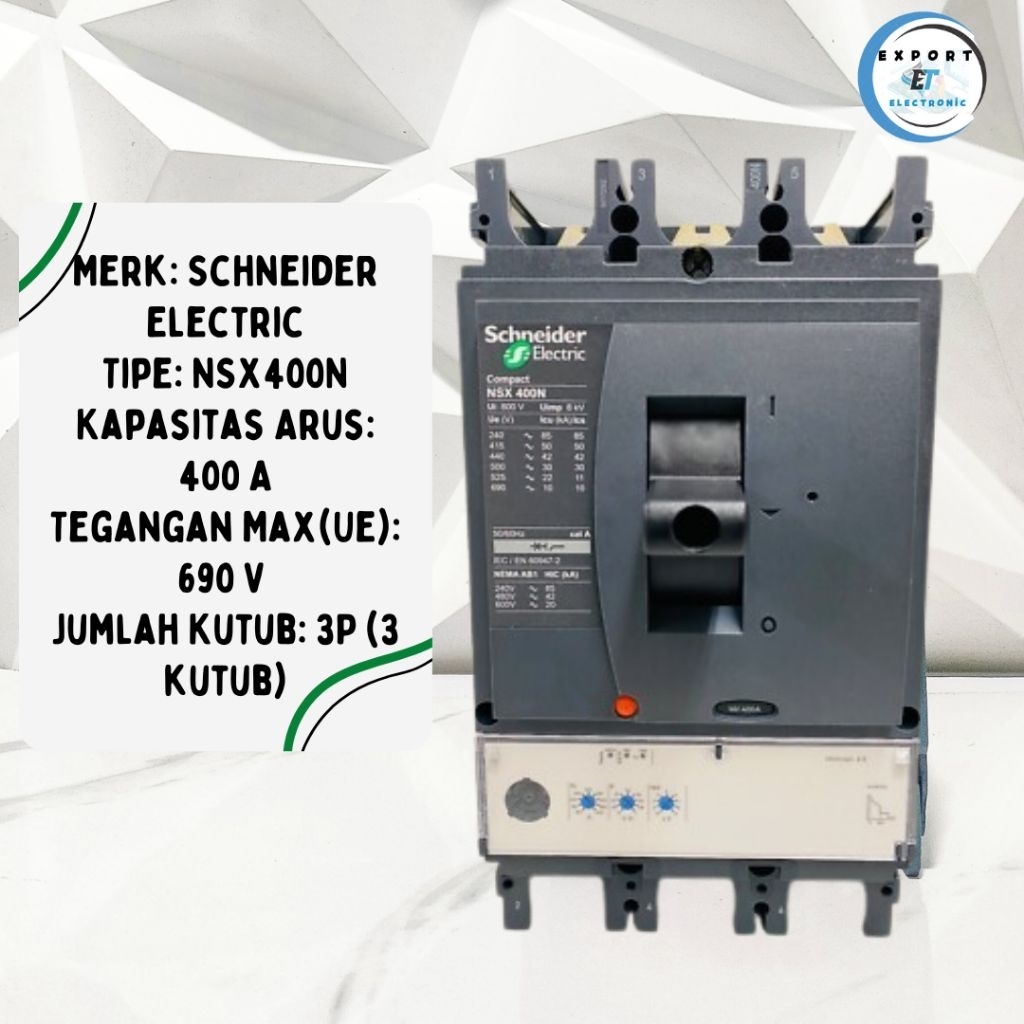 MCCB 3P NSX400N 400A – Original