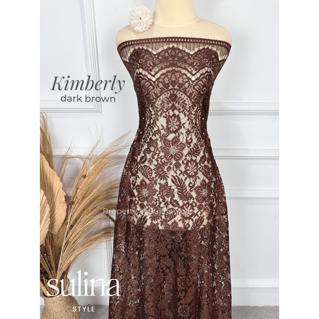 Sulina Style - Kain Kebaya Semi Prancis Crystal Metallic Kimberly