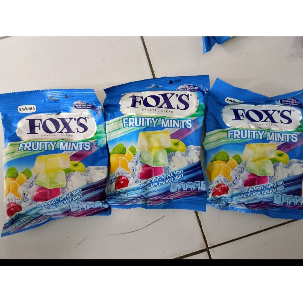 

Foxs Permen Fruit Mints uk.125grx3pack