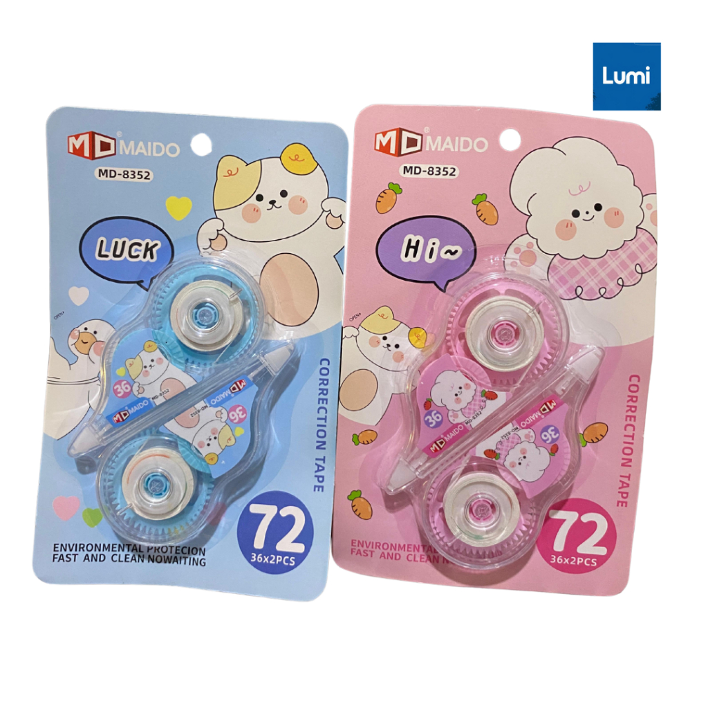 

MAIDO Correction Tape 72 Meter (36 M x 2 PCS)
