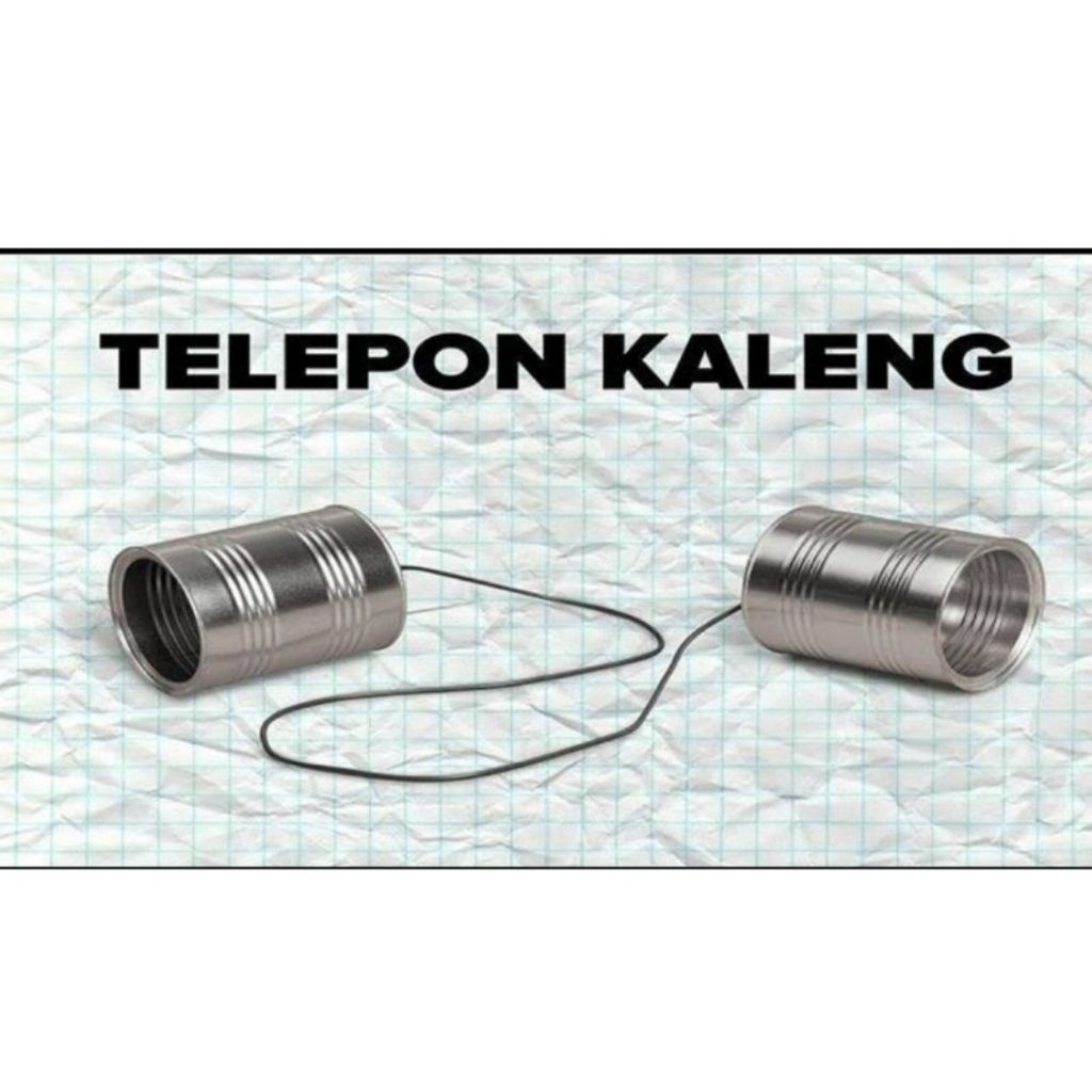 mainan telepon dari kaleng susu