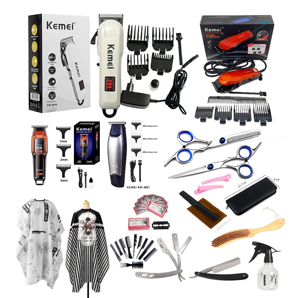 Usaha Cukur Rambut Barbershop 4 Mesin CUKUR Peralatan Alat cukur rambut Paket Lengkap