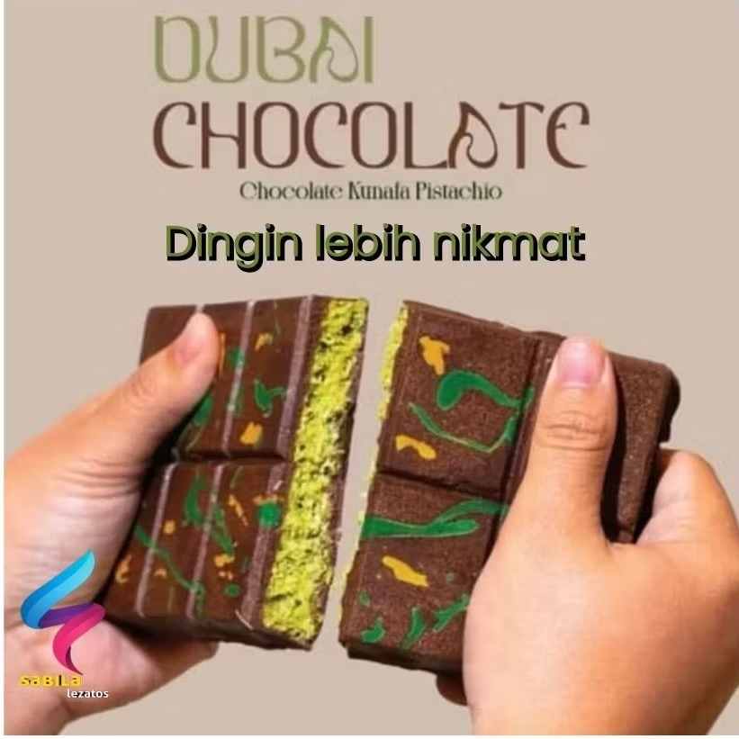 

Dessert cokelat "DUBAI PISTACHIO KUNAFE" Coklat Dubai Crispy dengan berat 150gram dan 250gram