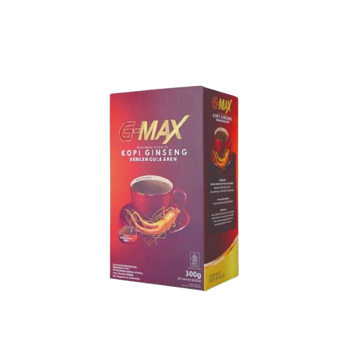 

G-Max Kopi Penambah Stamina Kuat Pria Extra Ginseng dan Gula Aren Original Sudah BPOM Privasi Aman