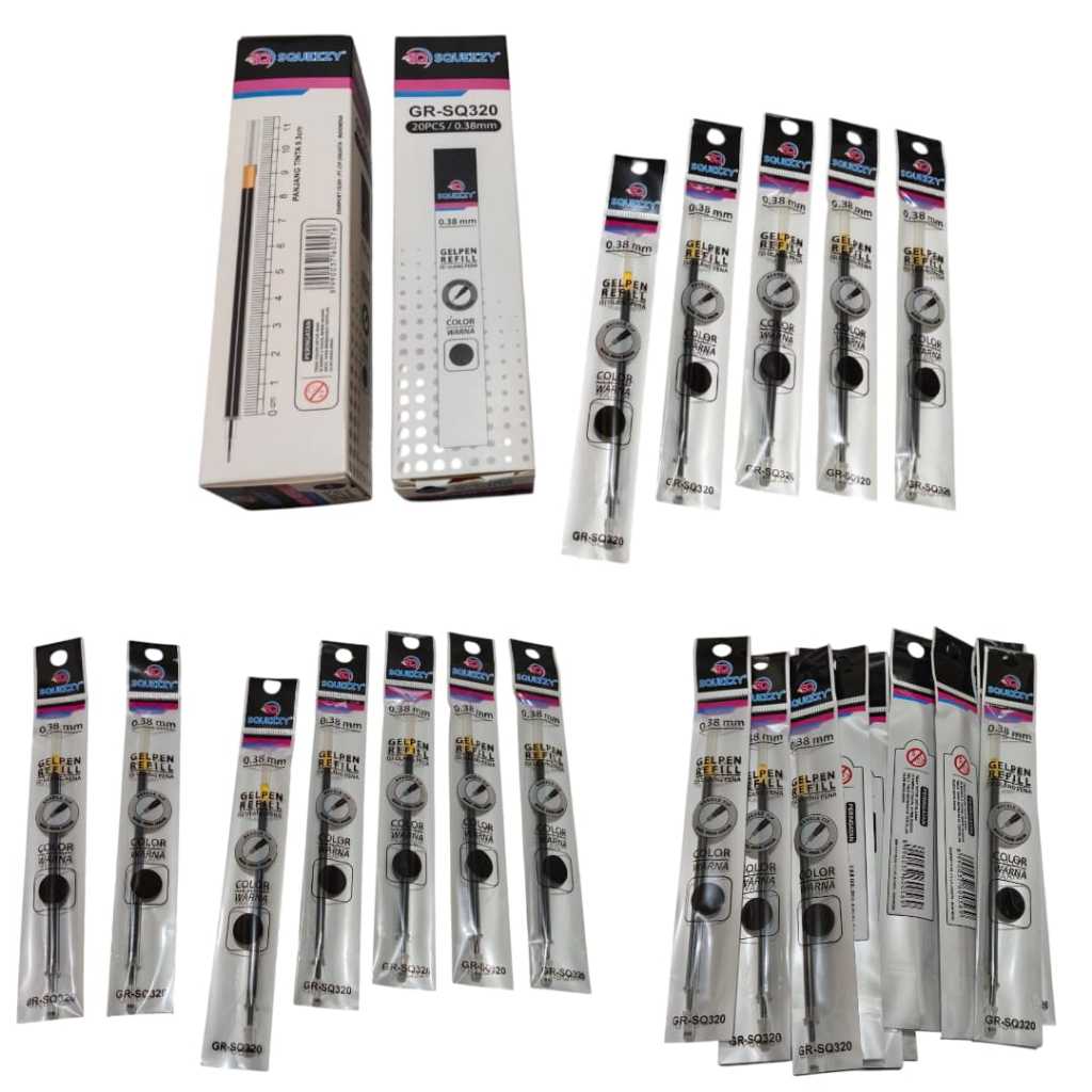 

Refill Gel Pen - Isi Ulang Pulpen Gel 0.38mm Tinta Hitam Murah