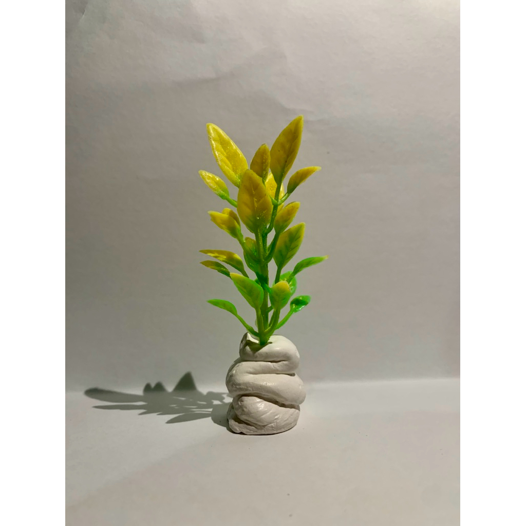 TANAMAN AIR DAUN MEKAR PLASTIK HIASAN AQUARIUM