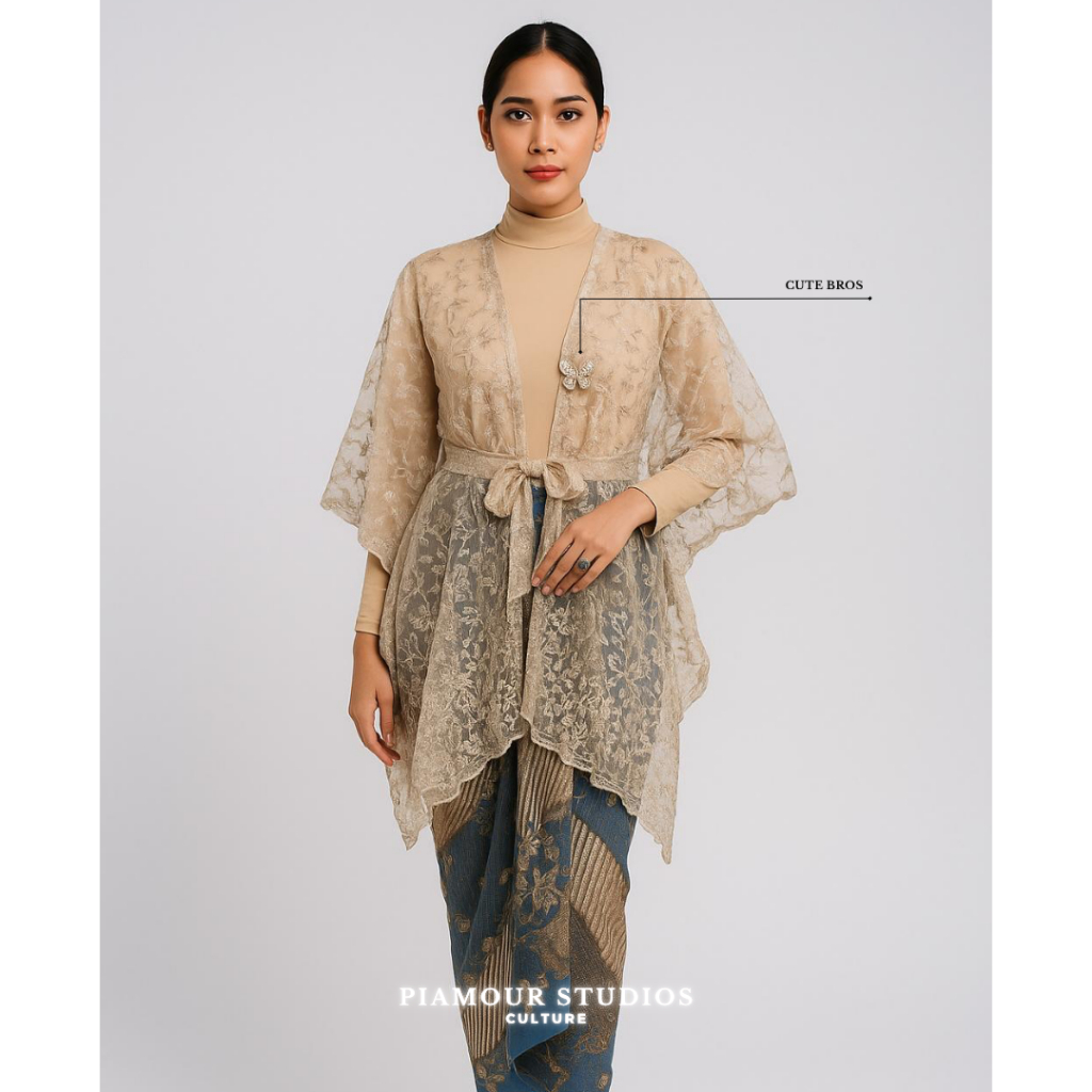 HOT DEALS PIAMOUR Baju Kondangan Wanita Kekinian Remaja Hijab Non Hijab One Set Kebaya Modern Brokat