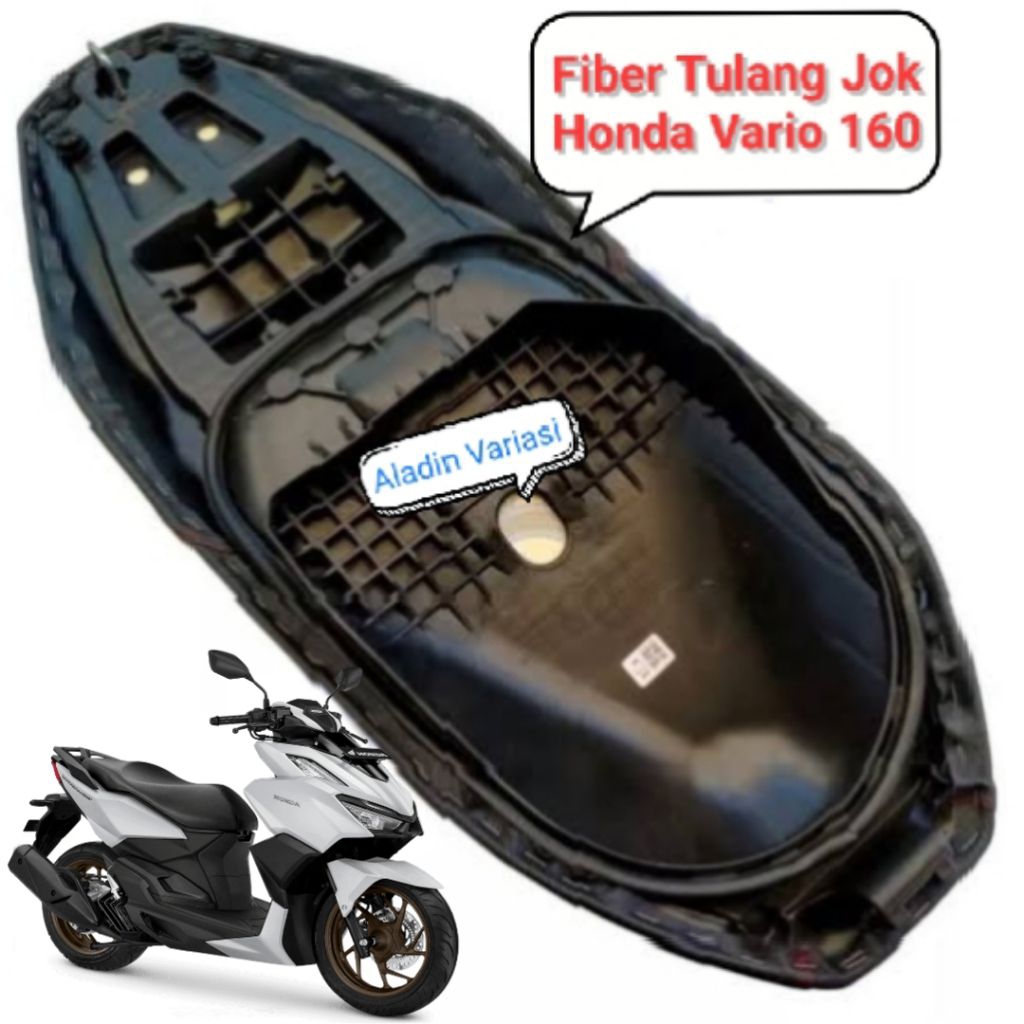 Plat Fiber Papan Jok Vario 160 Rangka Jok Kualitas Tebal Ori Motor Honda Vario 160