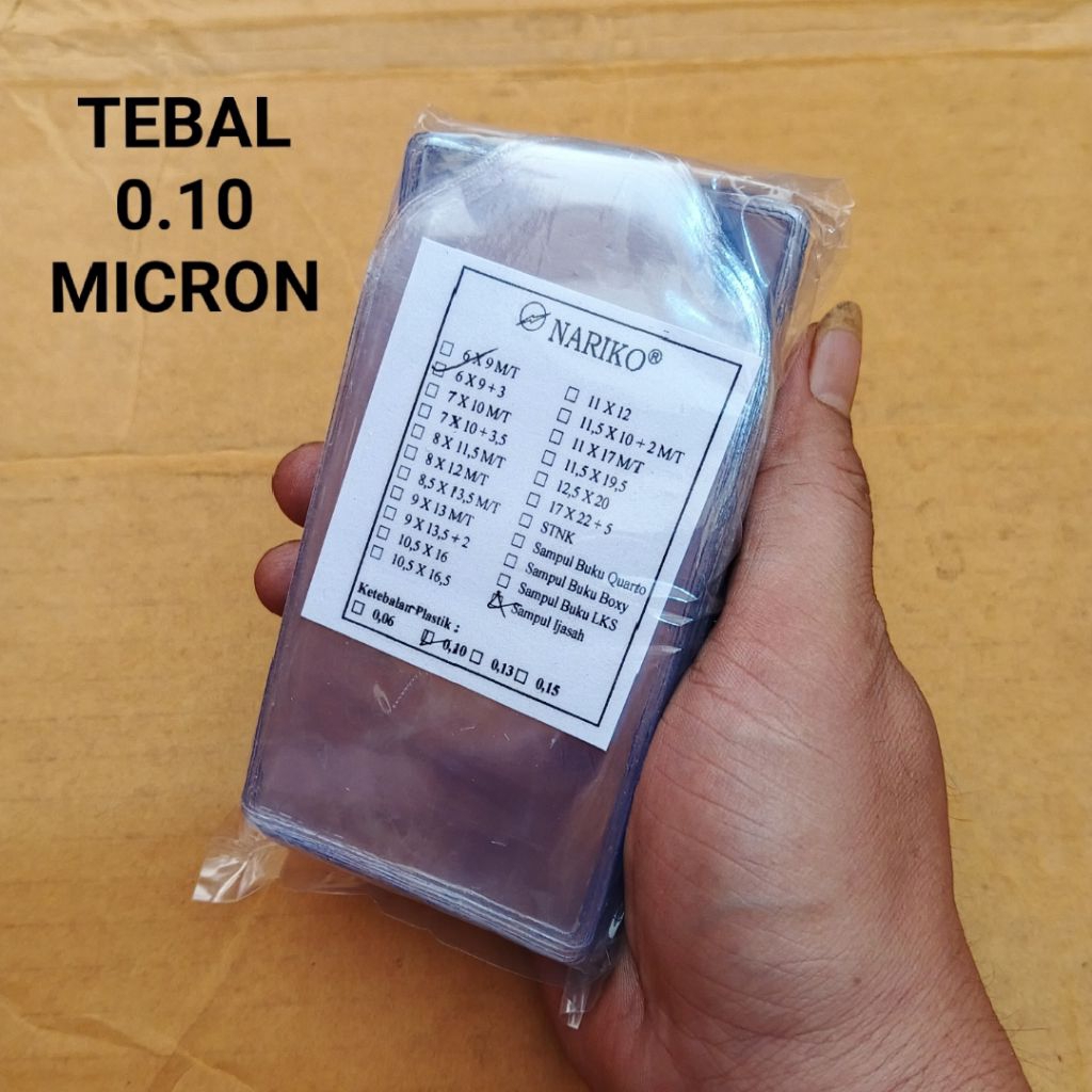 

1 Pak Plastik Pelindung KTP SIM Isi 100 Lembar ( TEBAL 0.10 Micron )