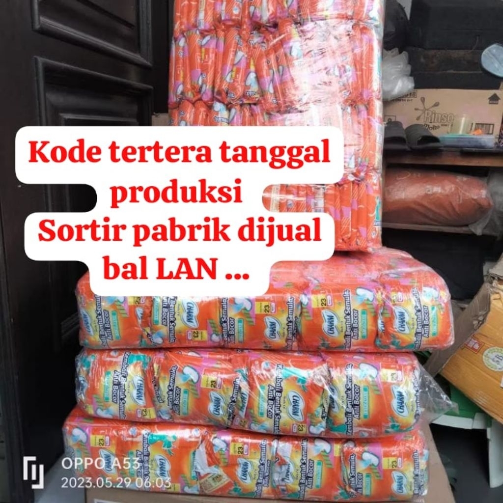 Pembalut charm bodyfit renceng isi 100