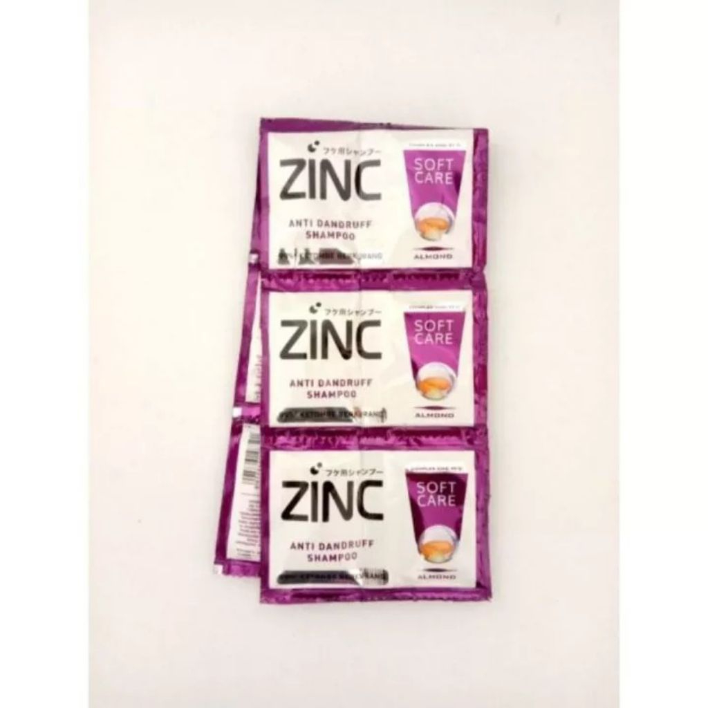 Shampoo Zinc Sachet 10 ML 1 Renteng Isi 12 Sachet soft care varian