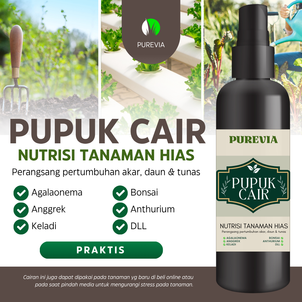 PUPUK TANAMAN HIAS SEMUA JENIS | PUPUK CAIR ORGANIK | PUPUK BIAH | PUPUK SAYUR