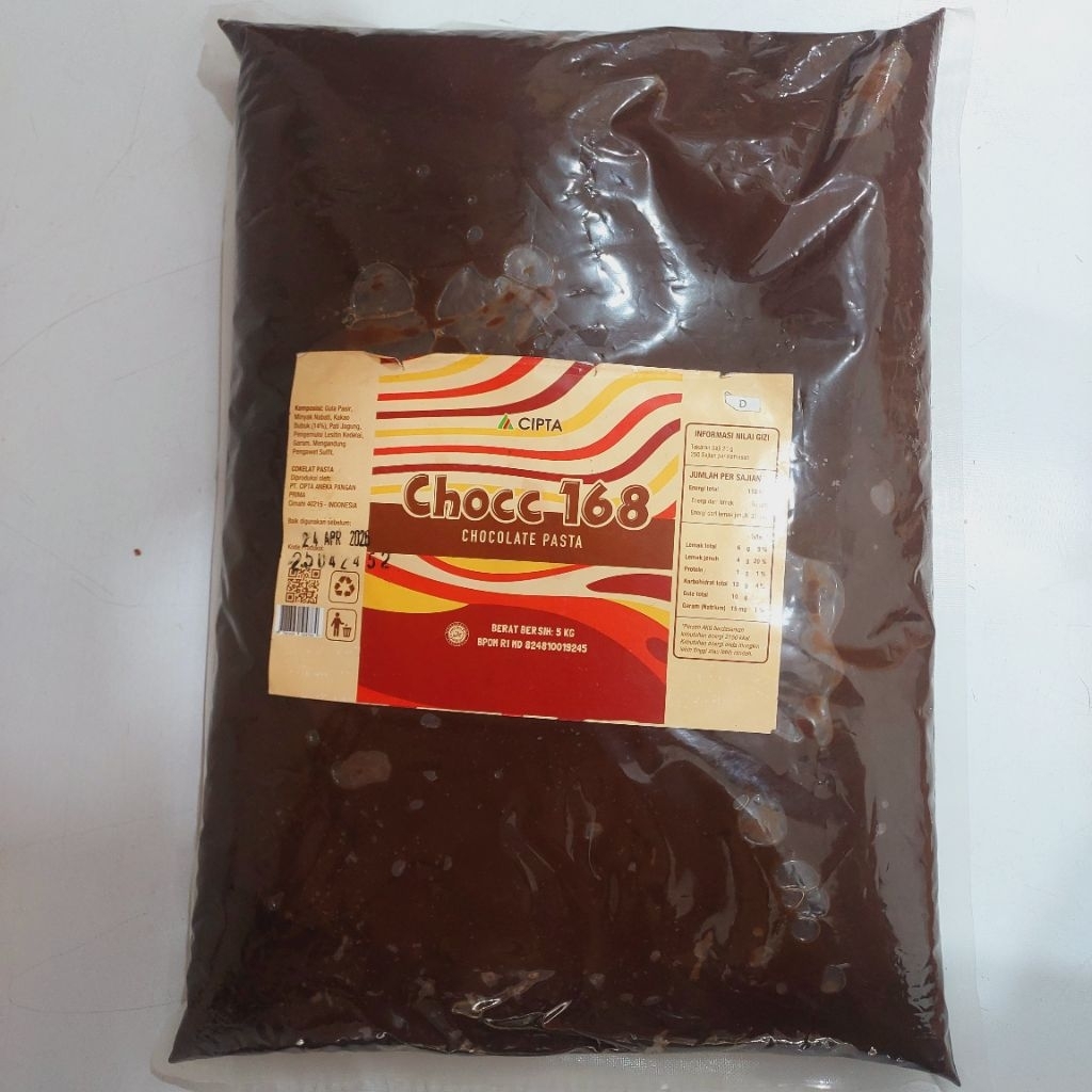 

SELAI COKELAT CHOCC 168 5 KG / FILLING COKELAT CHOCC 168