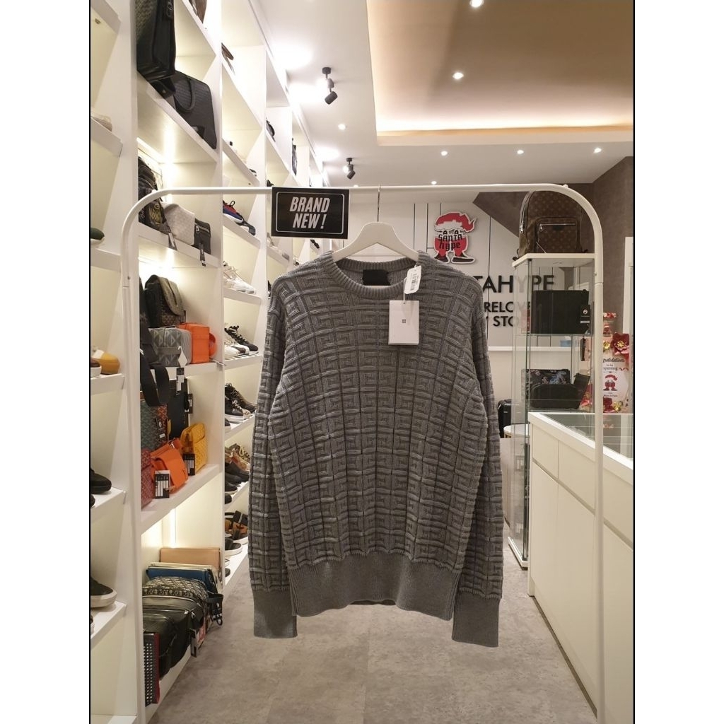 Givenchy Logo Grey Sweater