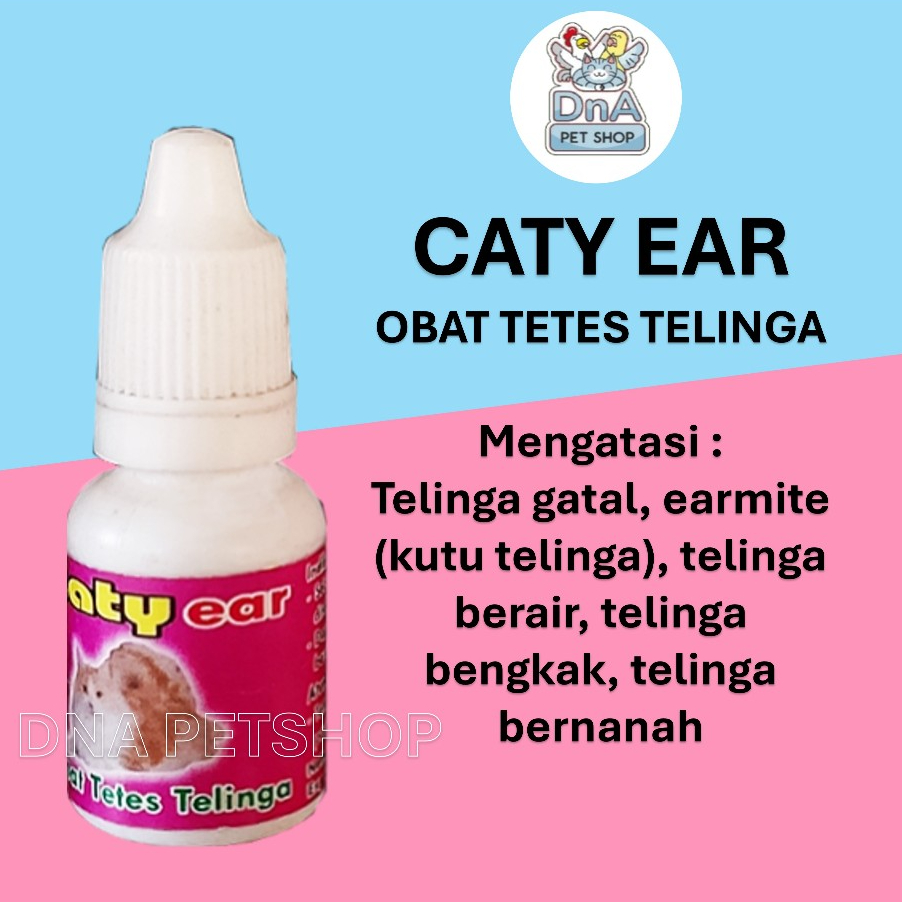 CATY EAR Obat Tetes Telinga Kucing Gatal Bernanah Bengkak