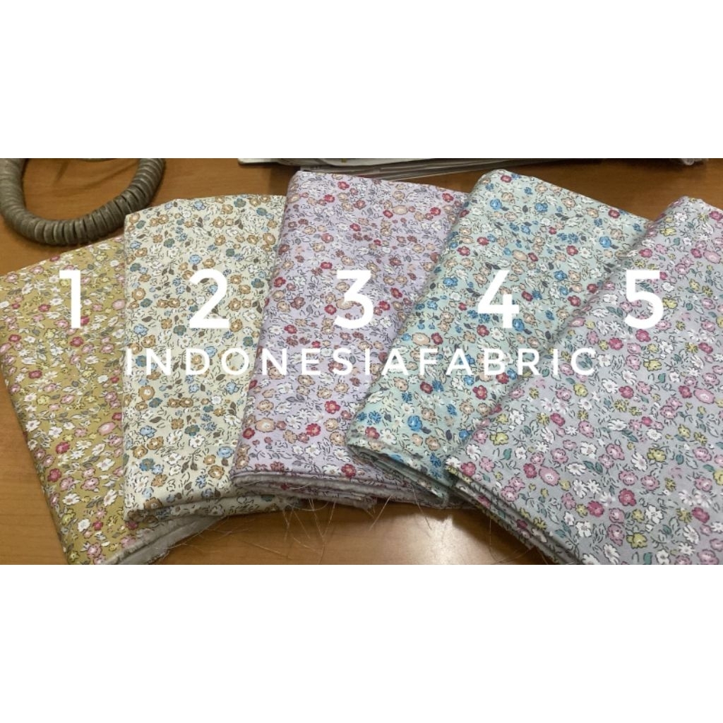 Kain Katun Jepang motif KJ468 tokai senko japan design ori bahan gamis tunik mukena kemeja koko dast