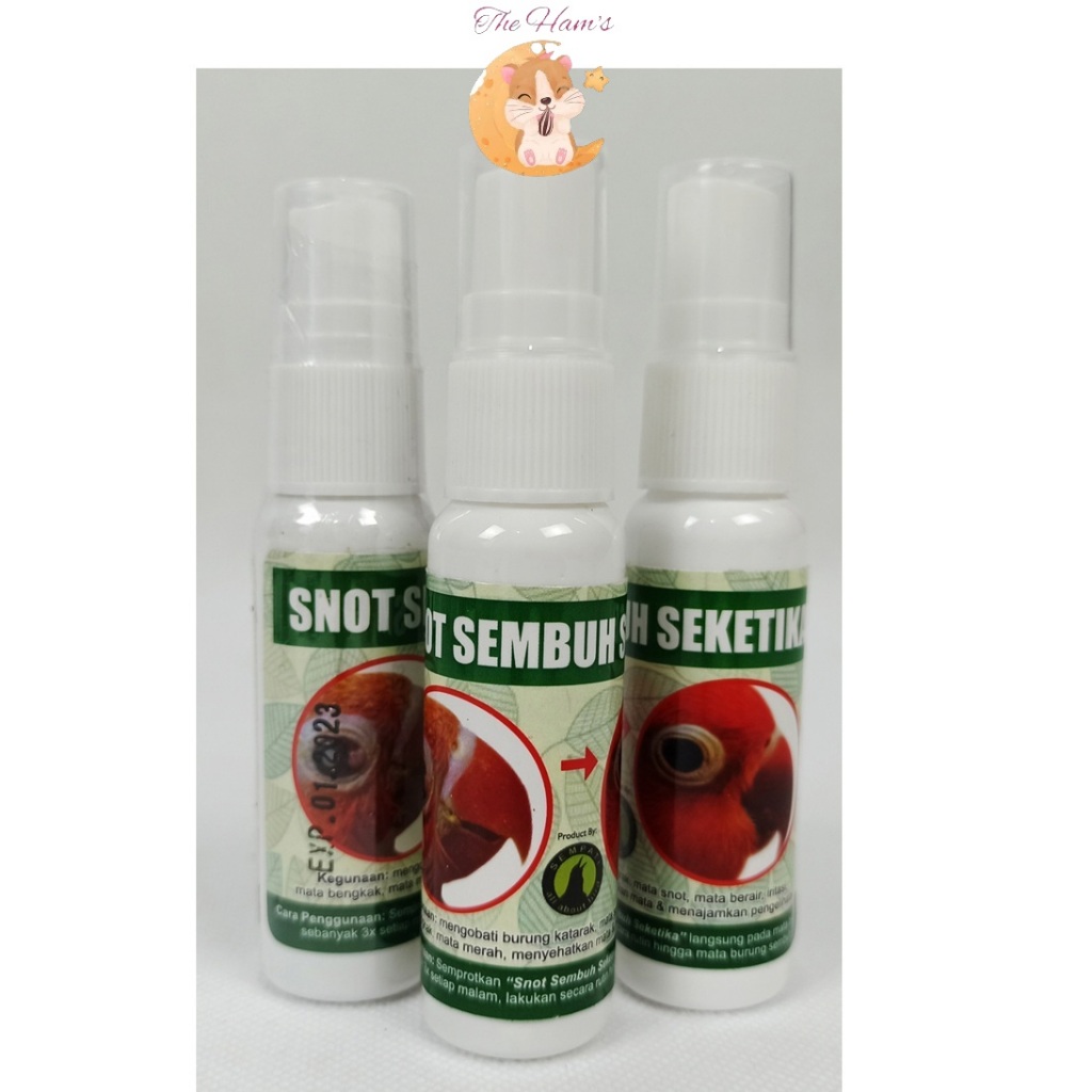 (The Ham's) SNOT SEMBUH SEKETIKA OBAT SAKIT MATA KATARAK BENGKAK BERAIR BURUNG MURAI LOVEBIRD DLL