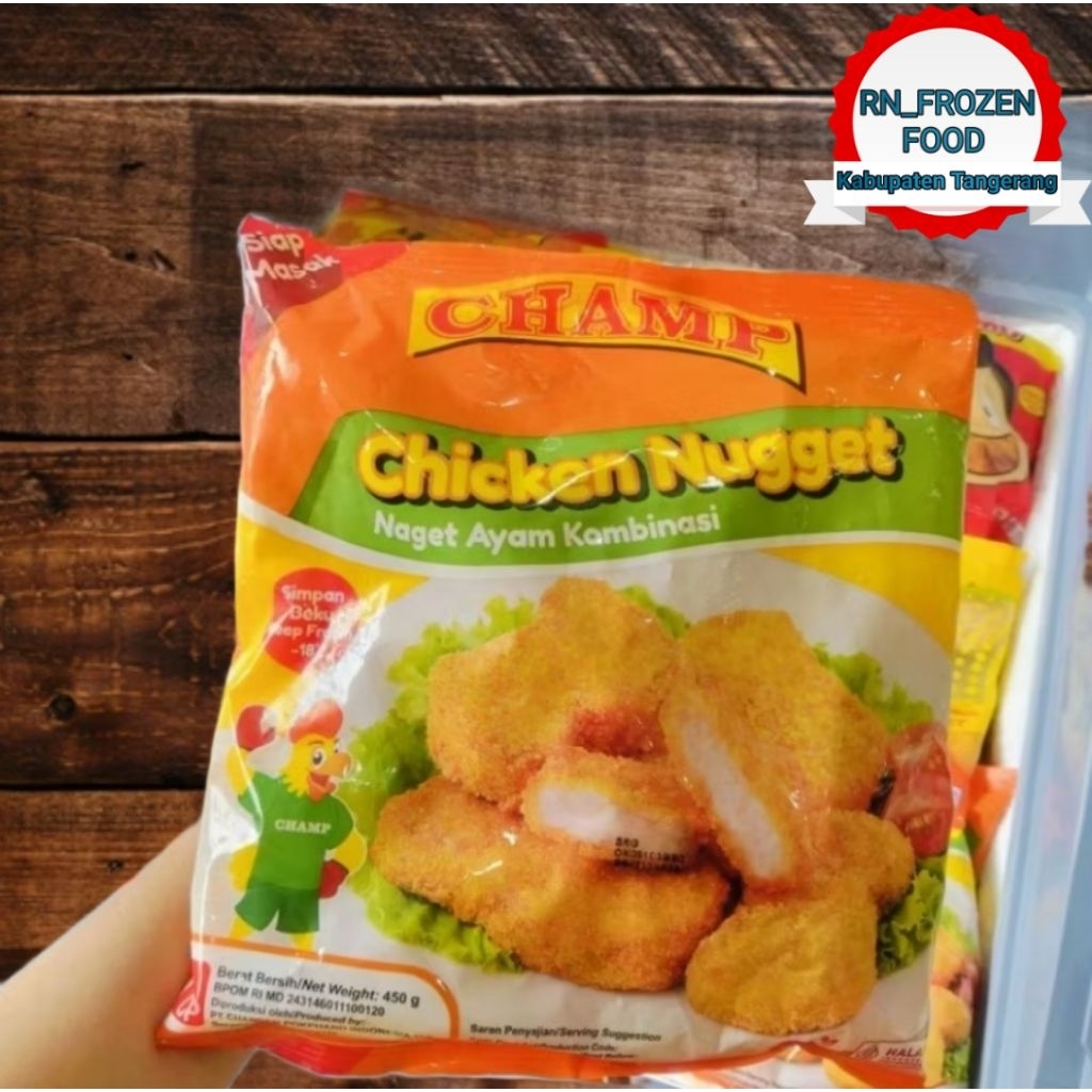 

CHAMP Chiken Nugget Daging Ayam 450gr