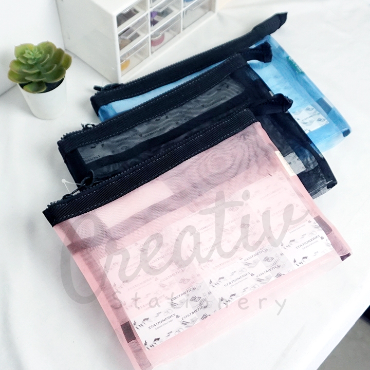 

Oxford Bag Mesh Self Standing Ukuran M 4657 A5 Tas Folder Map Jaring 15 x 21 cm