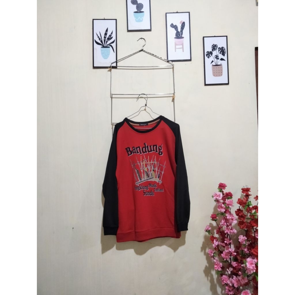 Kaos Bandung Angklung oversize preloved murah
