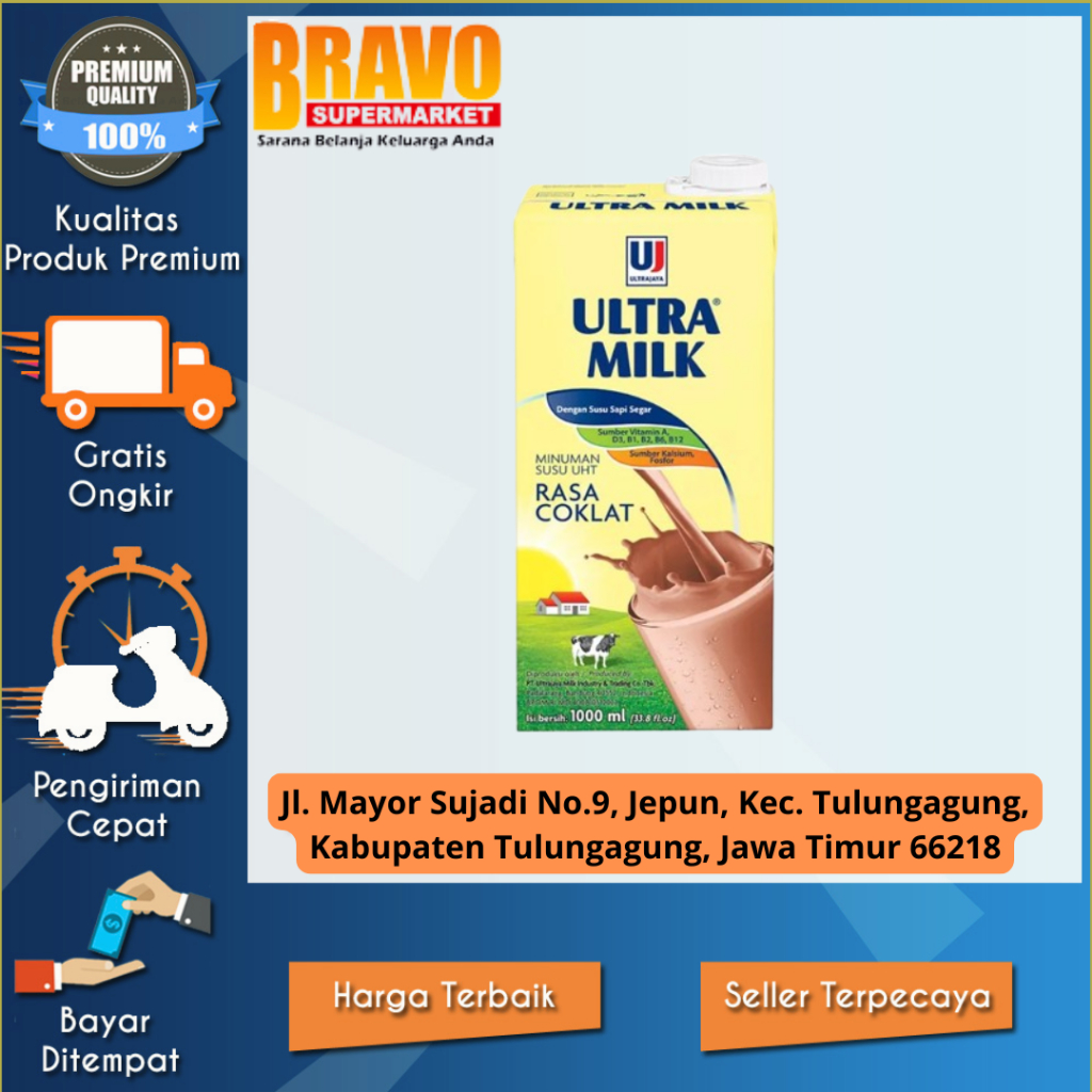 

Bravo Supermarket Tulungagung - ULTRA MILK COKLAT 1000ml