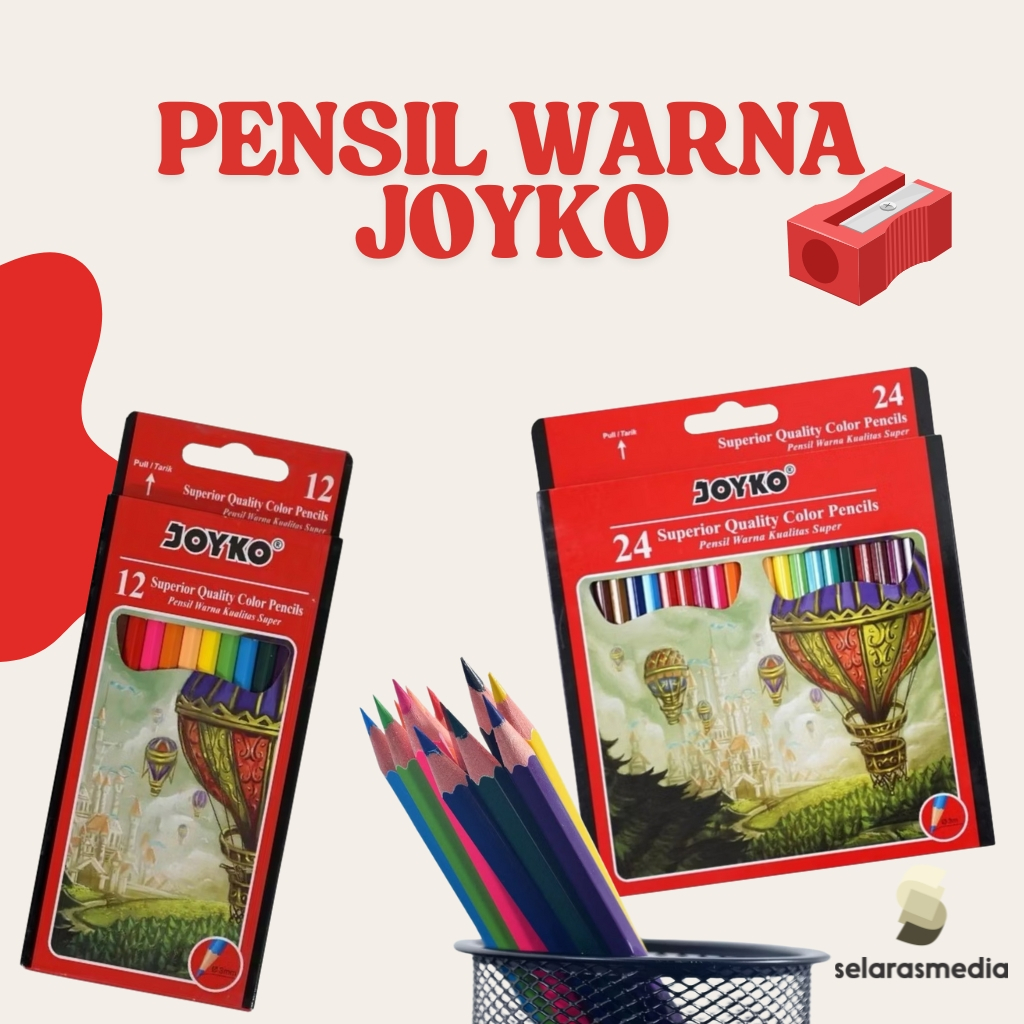 

PENSIL WARNA JOYKO | PEWARNA | ATK | ALAT TULIS | MEWARNAI