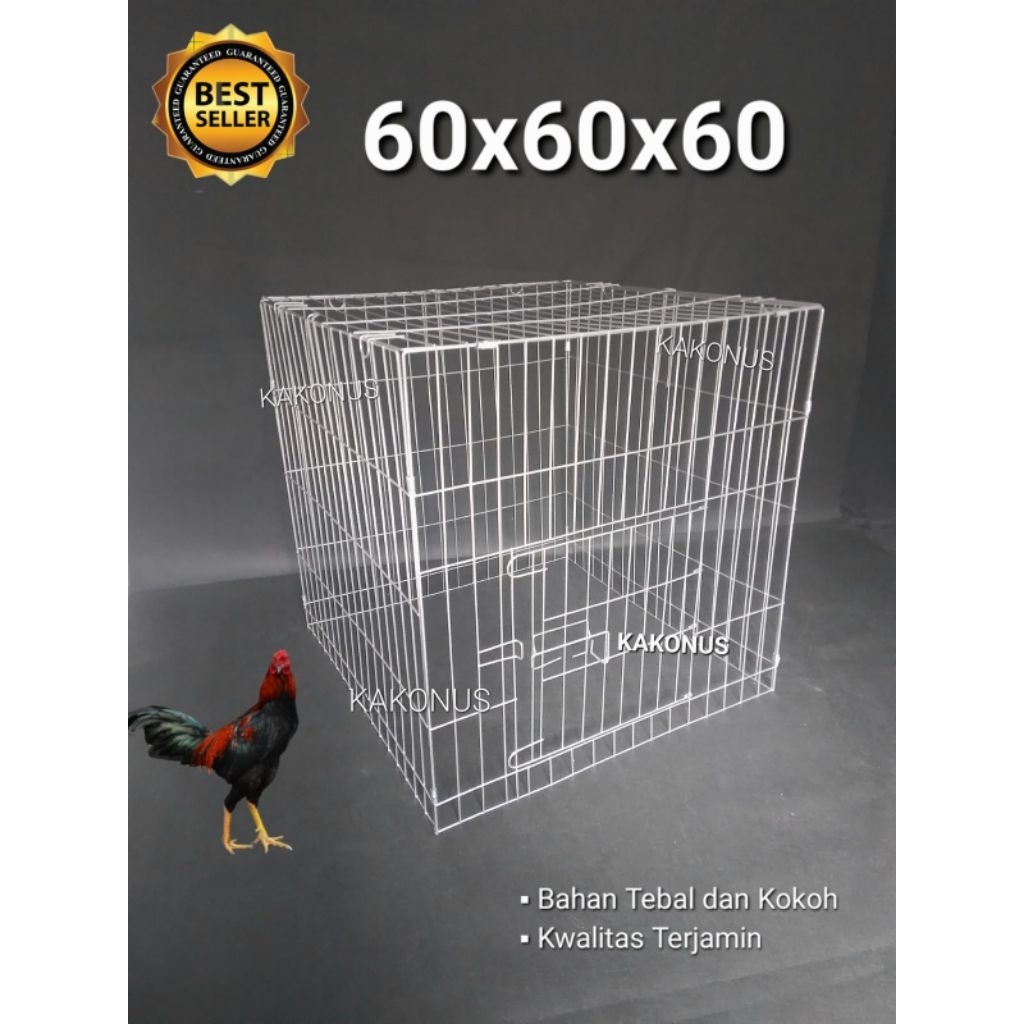 KANDANG KURUNGAN UMBARAN PERSEGI 60x60x60