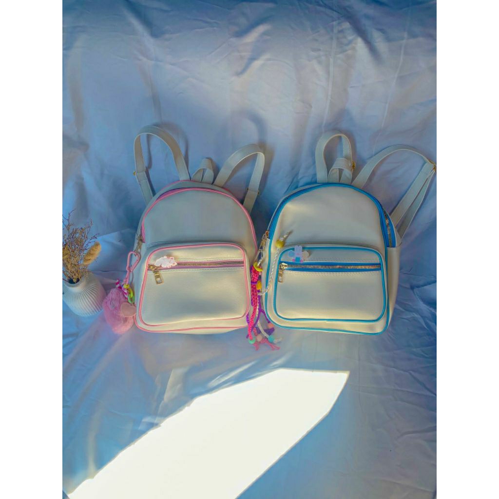 New Tas Ransel ATASYA / Tas Gendong /Tas Ransel Wanita /Tas Ransel Wanita Silver /Tas Silver Backpac